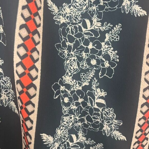 Jealous Tomato Off Shoulder LS Dress Aztec Floral Boho Artsy SMALL Above Knee - Picture 7 of 13